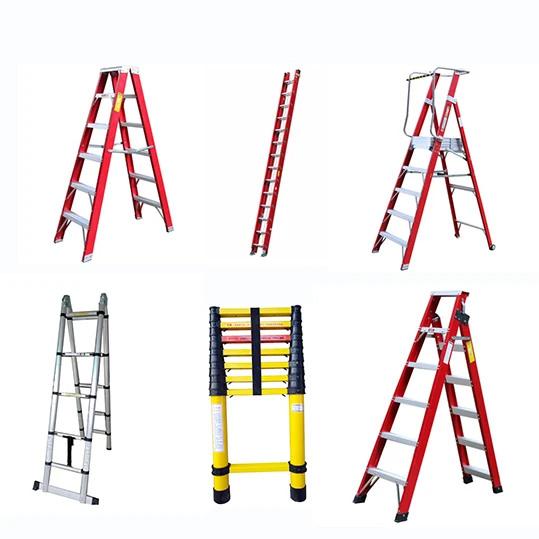 telescopic ladder fiberglass 11 ft telescoping multi-position fiberglass telescopic ladder