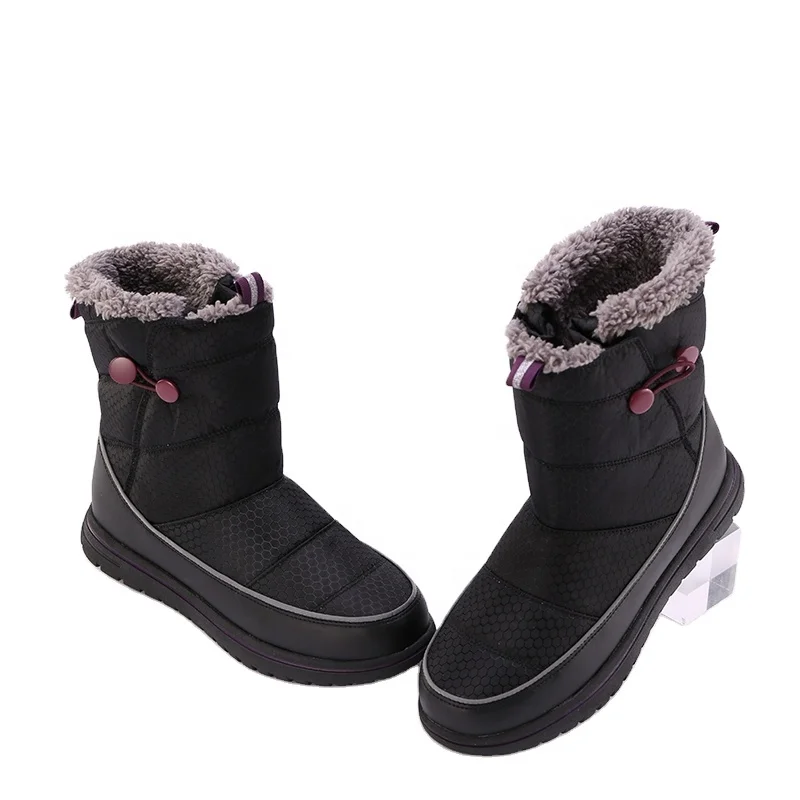 
wholesale simple women flat faux fur winter snow boots 