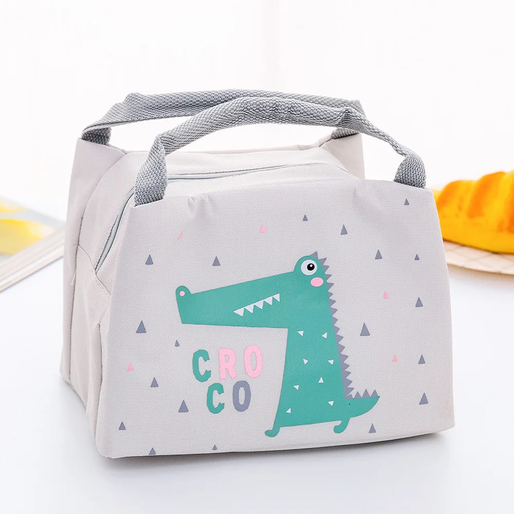 factory wholesale oxford cartoon thermal transfer school children custom insulated lunch cooler bag