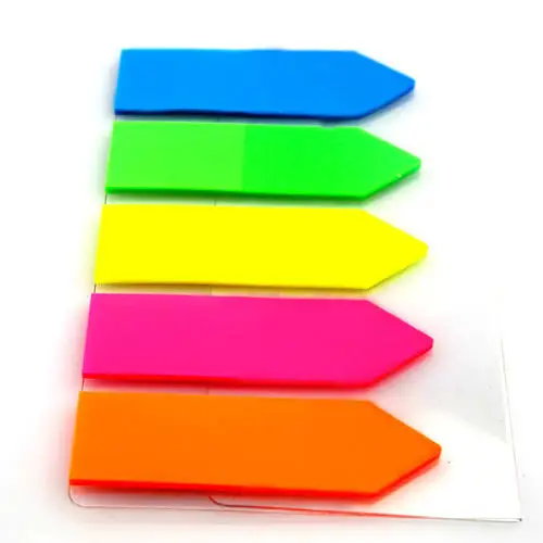
Top selling custom colorful sticky tabs adhesive strips shape sticky note 