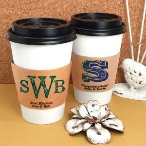 100% Biodegradable Disposable Custom Printed 3oz 4oz 5oz 7oz Hot Chocolate and Cold Drinks Coffee Paper Cups with Sleeve