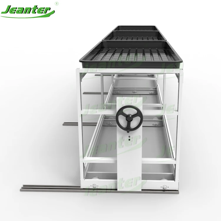 Movable Hydroponic Rolling Growing Benches Plant Nursery Tables Equipment
