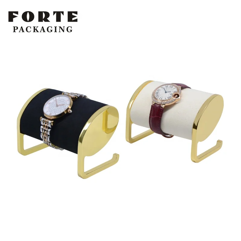 FORTE high level microfiber men watch display tray wrist watch stand
