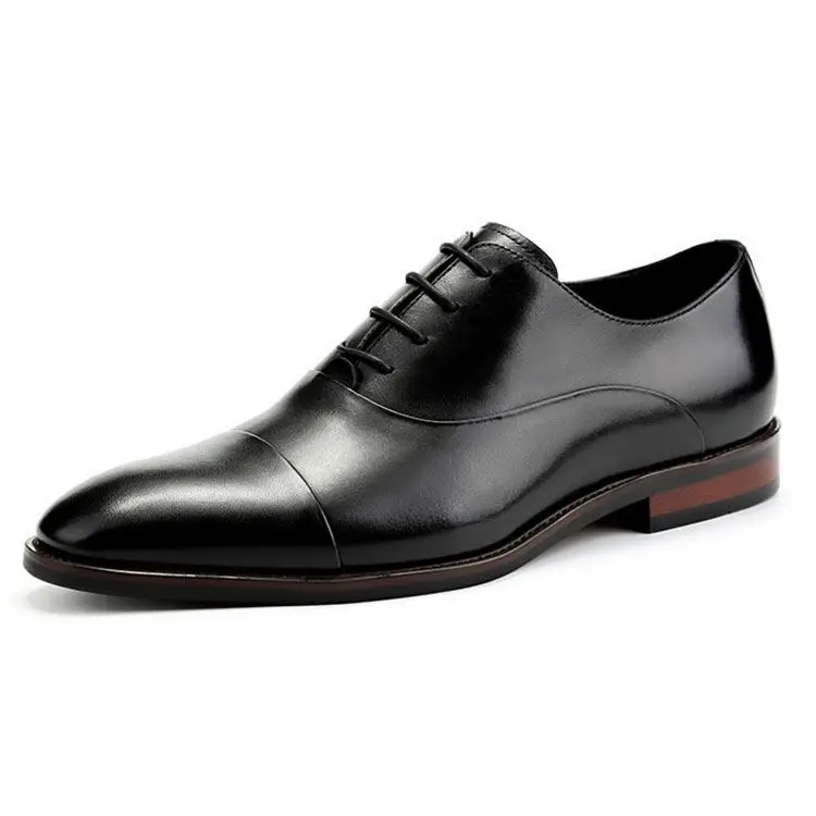 
Custom Wedding Shoes Italian mens casual black shoe cow leather shoes for men 