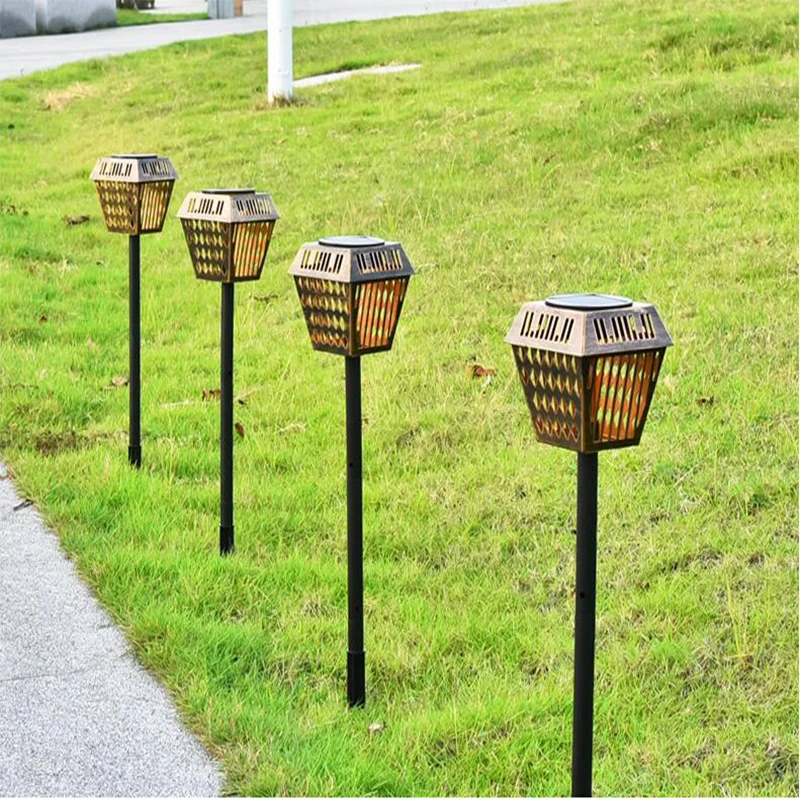 House shape Spotlight Landscape Garden Yard Path Lawn Solar Lamps Outdoor Grounding Led Light Solar Panel LED Underground Light
