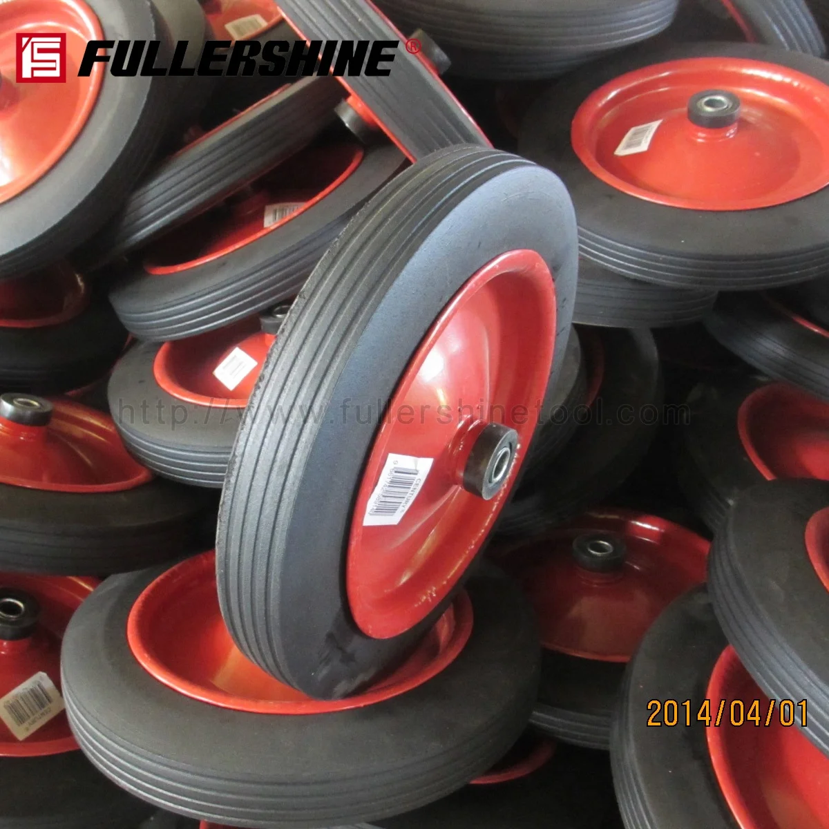 factory made  wheel barrow Solid Rubber Wheel 16 inch 4.00-8 to Czech Ecuador Poland