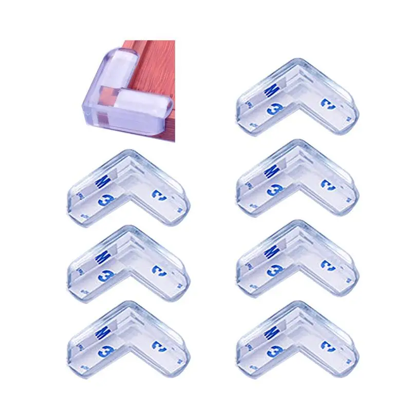Table side corner protective cover transparent silicone anti collision corner family table anti collision strip gift