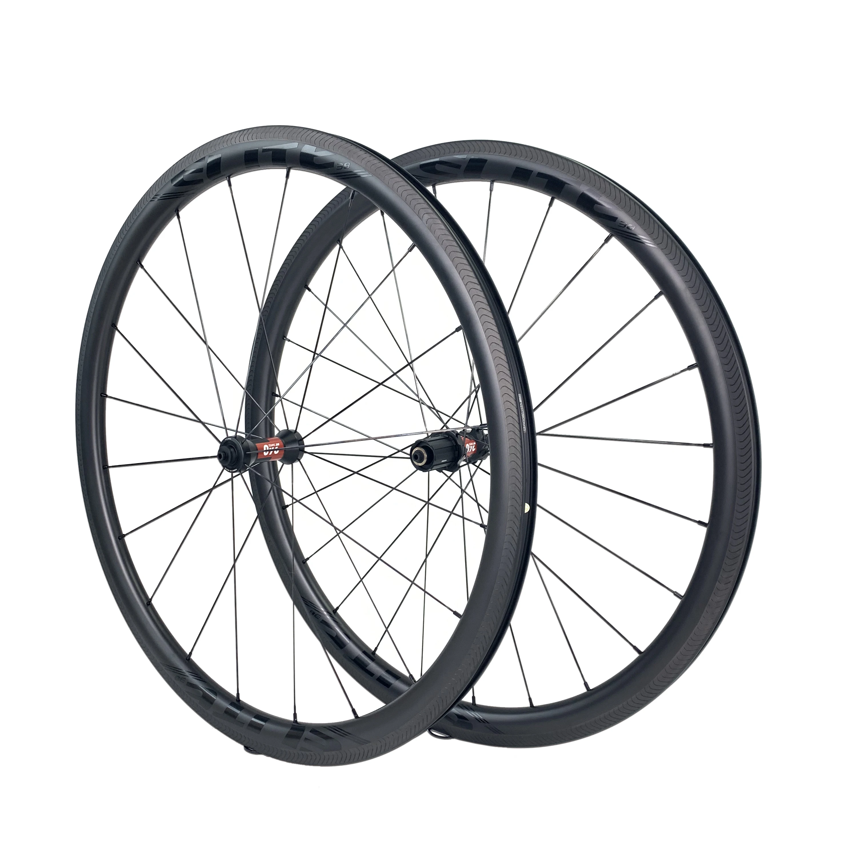 ELITEWHEELS KING 700C Carbon Fiber 38/50/60mm Depth 25mm Width DT SWISS 240 Hub Racing Bicycle