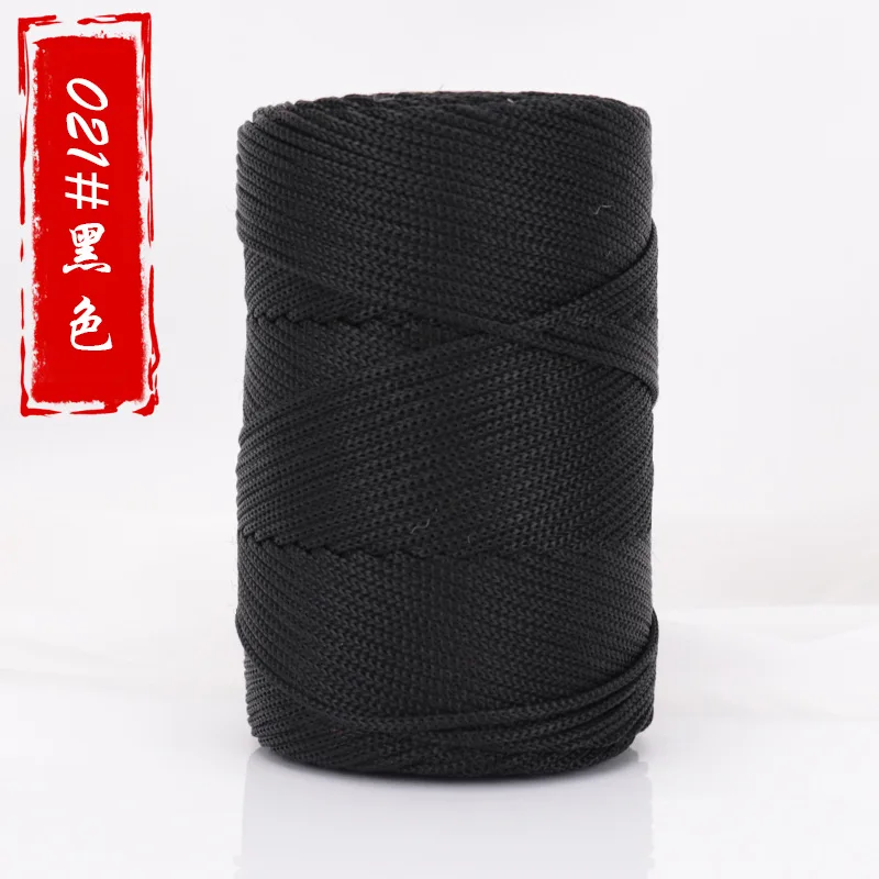 High quality 3mm 4mm 5mm colorful roll braided polyester Macrame rope