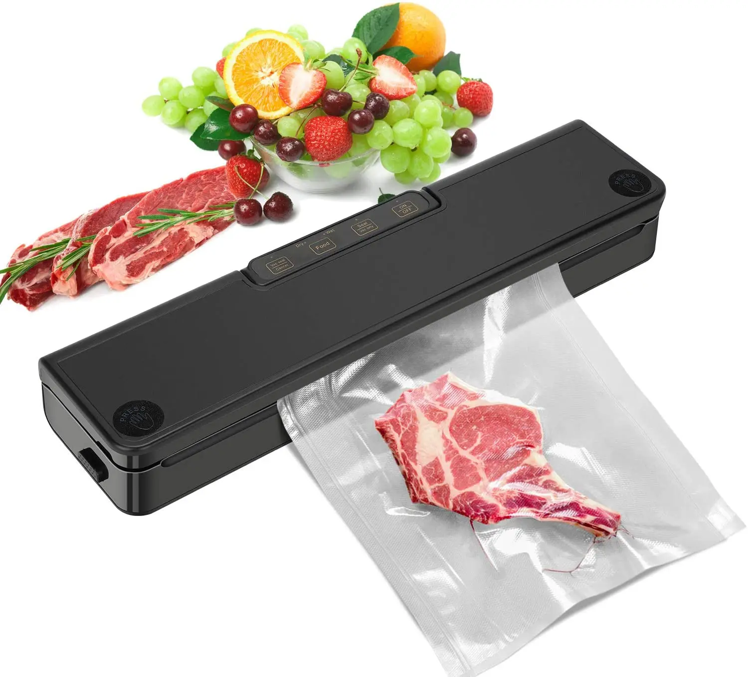 4 in 1 Handheld Kitchen Food Vacuum Sealers Packing Machine Double Modes Dry & Wet Sealing system on Sale