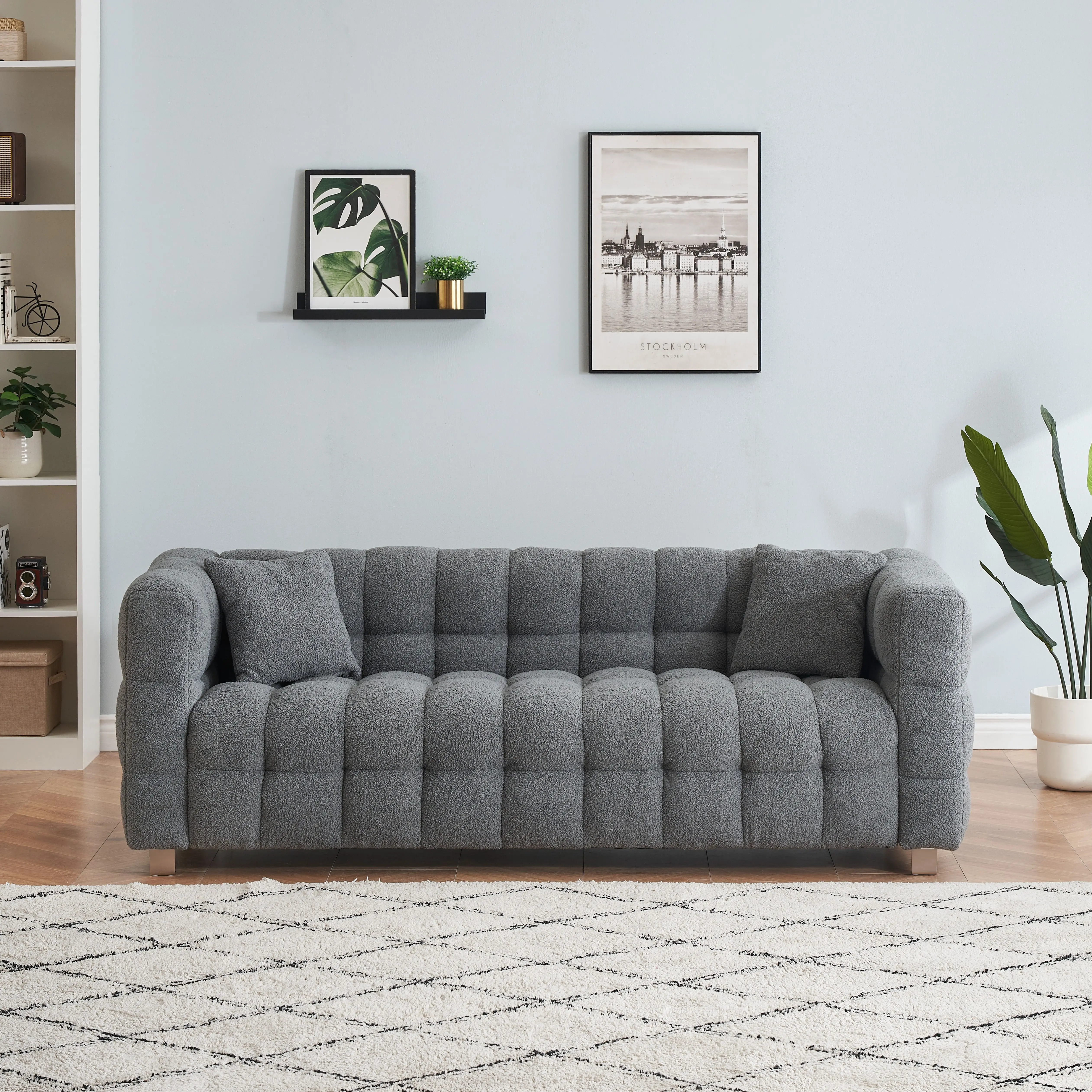 Hot Sale Home Furniture 3 Person Seat Sofa Cotton Sofa Fabrics Sofa Modernization Couch for Living Room