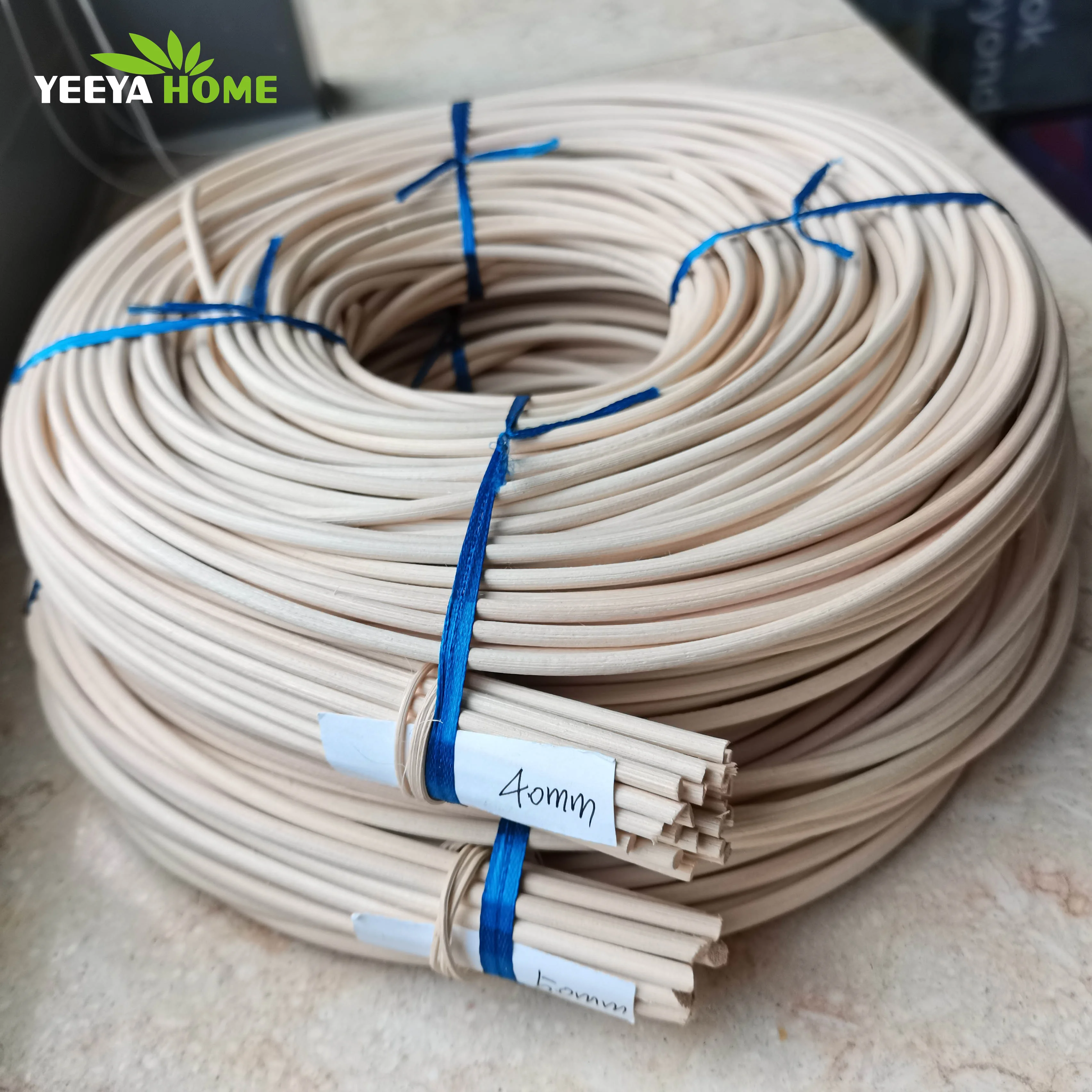 Customized 2-10mm Natural Rattan Weaving Material Rattan Reed Core for Patio Furniture