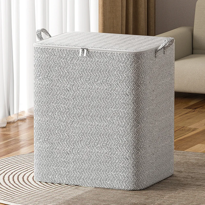 Multifunction Fabric Storage Bag, Bedroom Quilt, Clothes Storage Box For Closet Gift Book Fabric Toy Storage Box