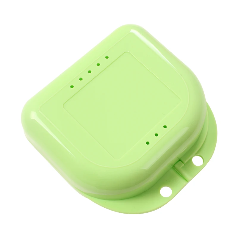 Imitate Teeth Orthodontic Case Dental Retainer Mouth Guard Denture Storage Plastic Box Oral Hygiene Supplies Organizer