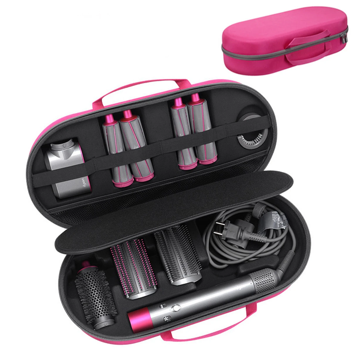 Custom waterproof Hand EVA travel Hair Tool Case Carry Spin Curl Hair EVA Dryer Case Bag For Dyson Hair Dryer