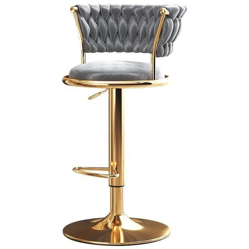 Height Adjustable Modern Bar Chair Swivel Bar Stool With Back Seat Very Comfortable Bar Chair