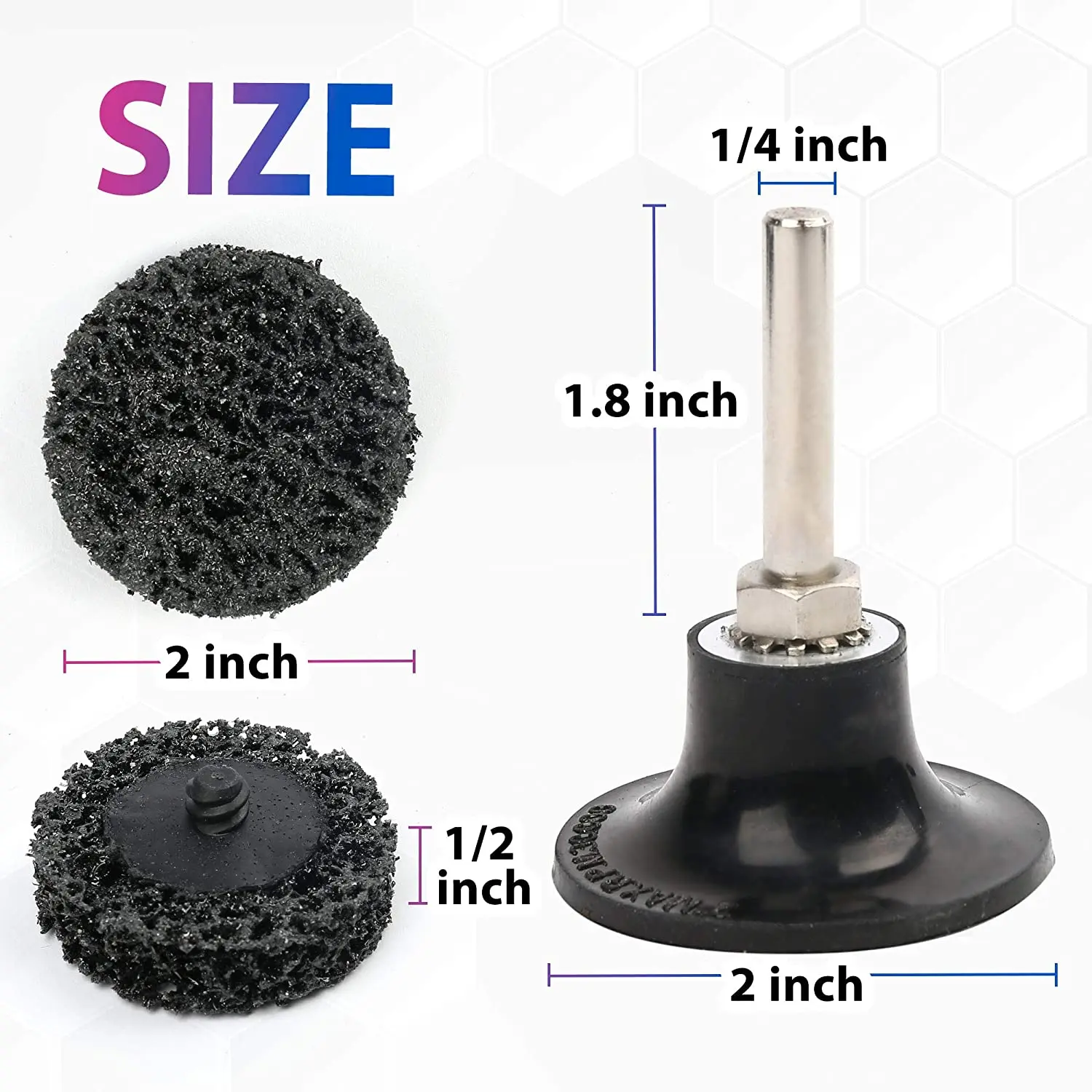 2inch 50mm 10pcs Clean and Strip disc for paint removal quick change Strip-it disc cleaning roll lock disc