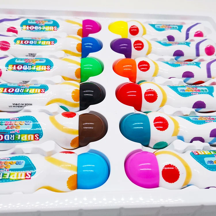 Wholesale Painting Art Set Kids Gift Washable Dot Markers Color Markers Education Graffiti Drawing Toys Marker Bingo Daubers