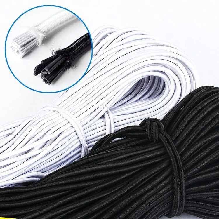 Elastic Bungee Cord Kayak Stretch String Rope Black Shock Cords Elastic Bungee Cord Kayak Stretch String Rope Black Shock Cords