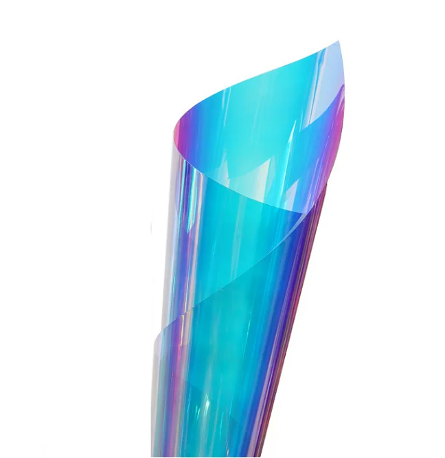 Горячая распродажа 30 м пластмассовое стекло хамелеон меняющее цвет дихроичное здание/места отдыха стеклянная пленка