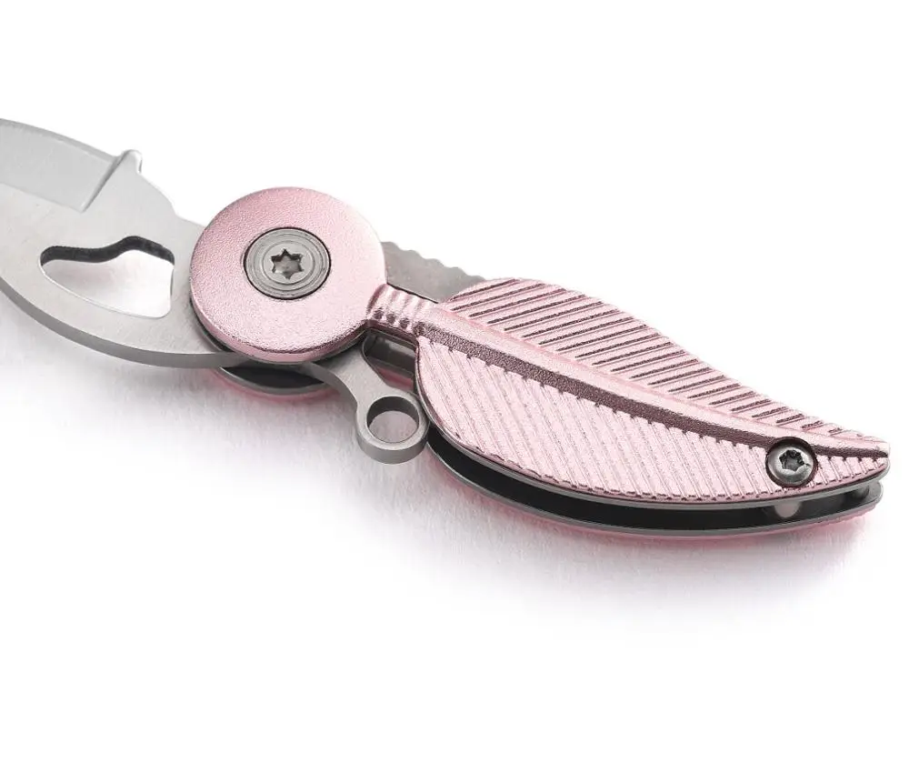 Gig Discount! RTS Lady Gift Folding Knife With Pink Handle For Promotion