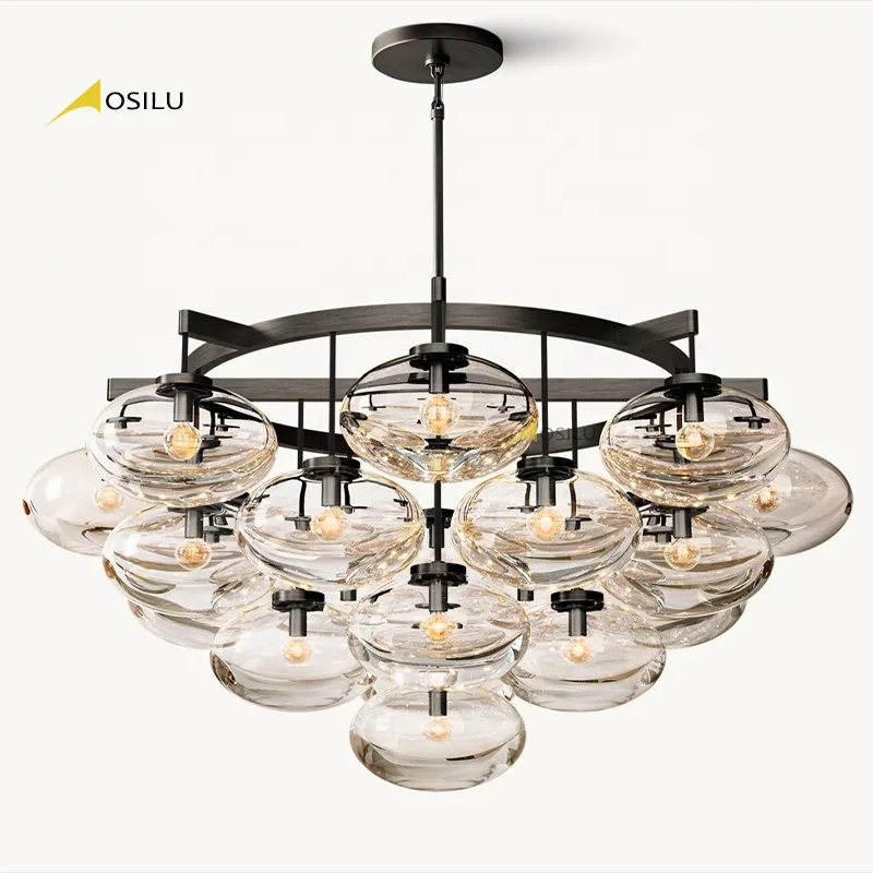Modern Luxury Chandelier Crystal Pendant Lamp Postmodern Bedside Hanging light Living Room Spiral Staircase Chandelier