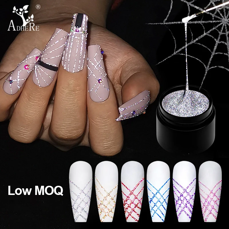 Creative Spider Nail Gel Polish Liner Painting nail art pull line nail glue Customize Private Label Designs Art Decoration
