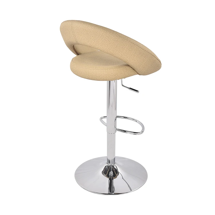 Gold Black Swivel Retro Wedding Bar Stool High Chair For Casino