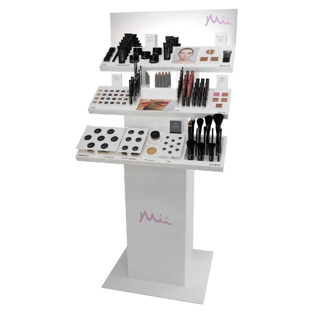 Оптовая продажа демонстрационный счетчик для макияжа магазин косметики лак ногтей духи помада акриловый Счетчик дисплей напольная