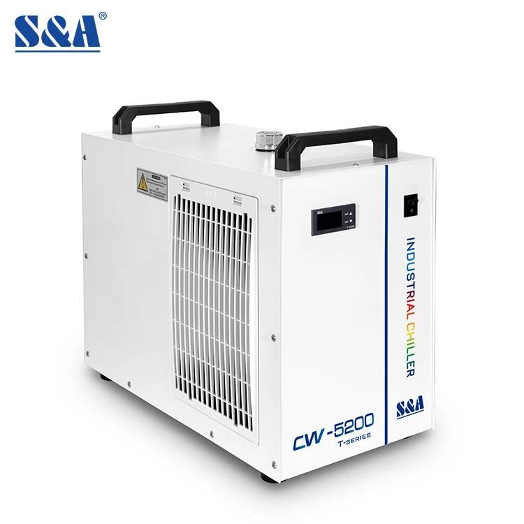 S&A CW-5200 Precise Temperature Control 50/60Hz Recirculating Water Cooling System Cooled Chiller