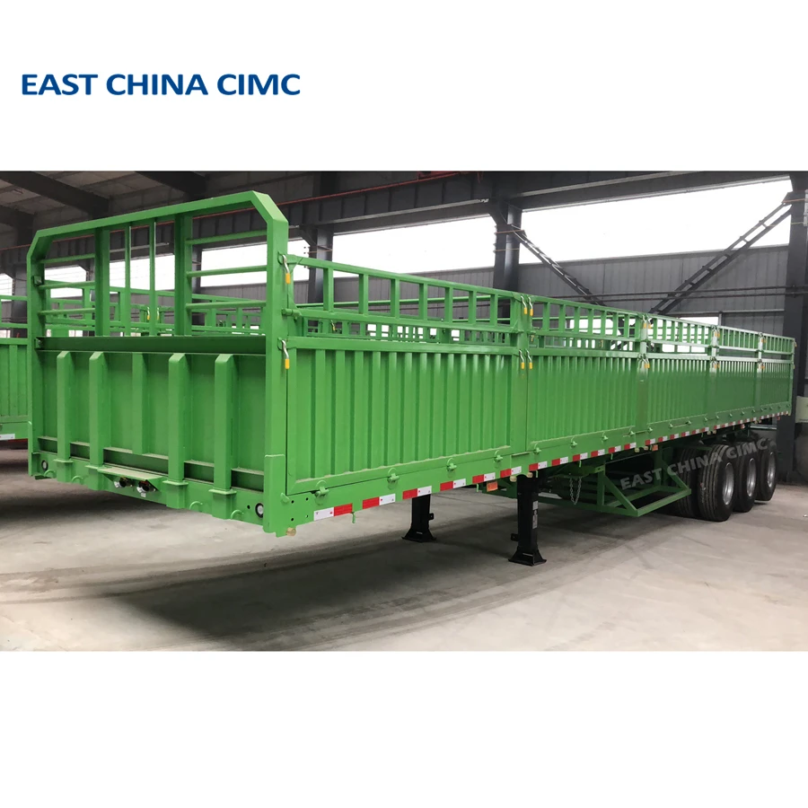 China Manufacturer Good Quality 40 ton Tri-axle Side Wall Semi Trailer For Sale