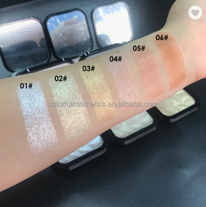 High Pigment Custom Your Own Brand Bronzer Highlight Pressed Powder Private Label 6 Colors Blush And