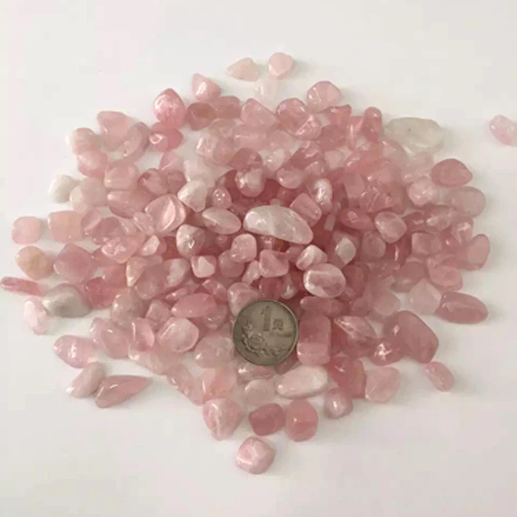 
Wholesale Healing Crystal Polished Tumbled Stone Natural Rose Quartz aquarium gravel Gemstones 