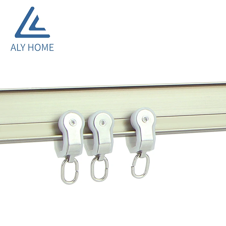 Home Decorate Curtain Track for Window Aluminum Curtain Track Curtain Poles, Tracks & Accessories 200 Set Metal Aluminum Alloy
