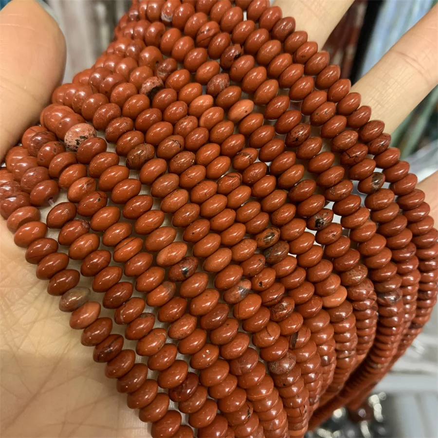 3*6mm Rondelle Stone Beads Natural Gemstone Spacer Diy Necklace Loose Abacus Natural Heishi Stone Beads