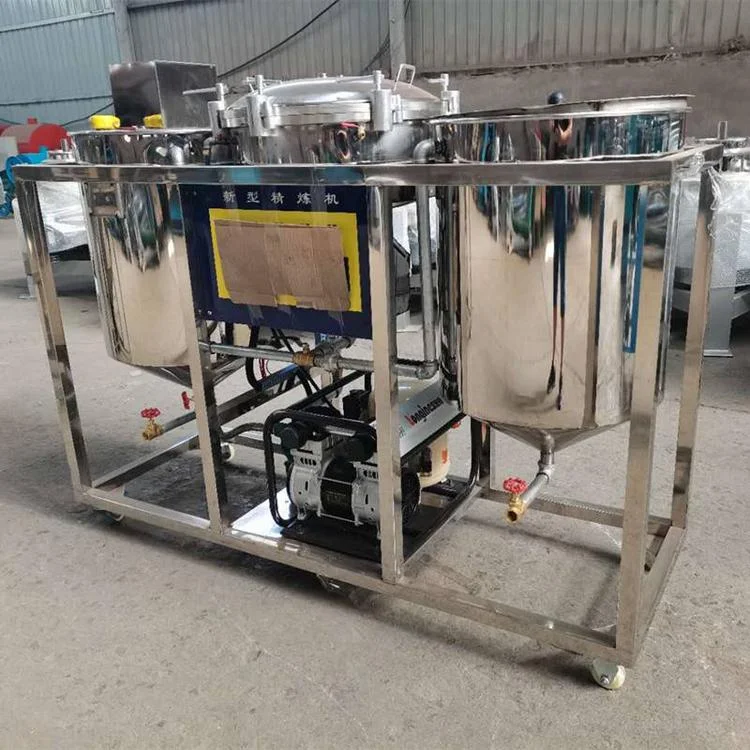 High oil yield use small cooking palm oil refinery plant sunflower refinery crude oil refining machine