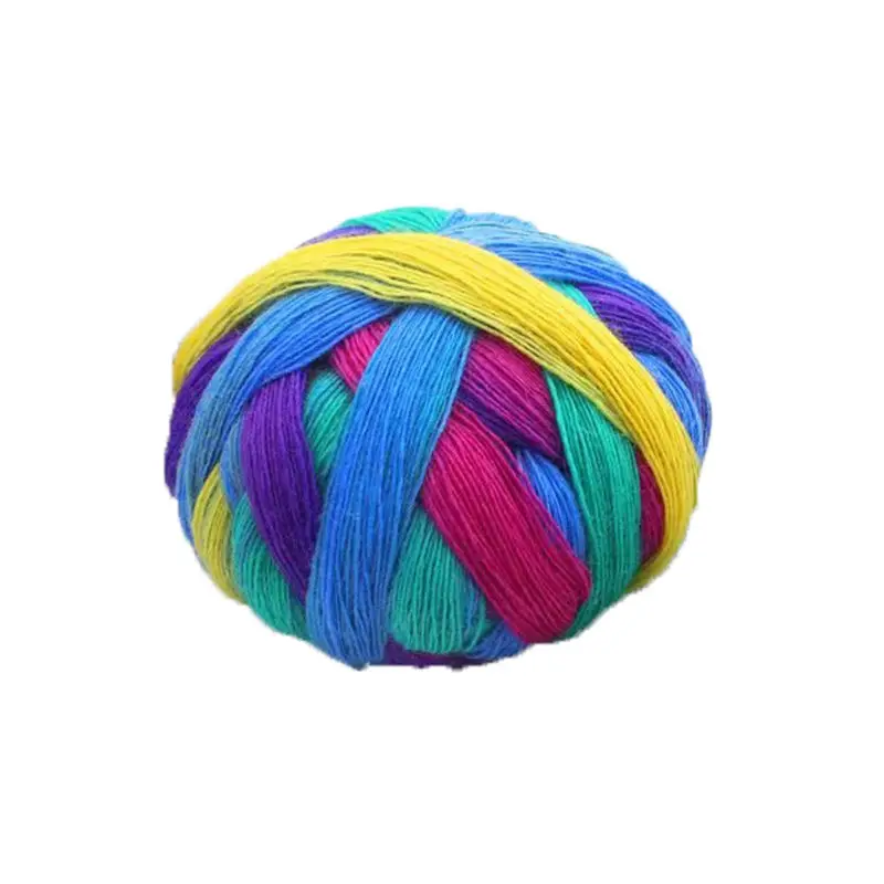 Dyed New Zealand Rainbow Yarn Ball Sheep Knitting 100% Wool Yarns Wholesale