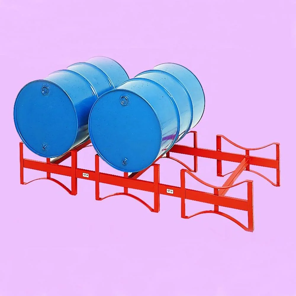 Barrel Racks Oil Drum Storage Rack Custom Stacking Steel Warehouse Rack Save Storage Space