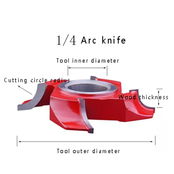 LIVTER Customize Wood Height Spiral Tools Semicircle Knife Blade  Spindle Moulder Shaper Cutter
