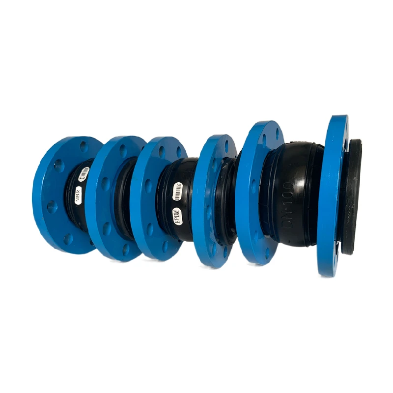 Expansion Joint/flexible Rubber Joint Jiufu Quick Delivery Soft Connection Single Sphere Galvanized Flange Rubber Pipe Flange