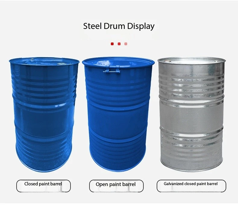 Лучшая цена высокое качество 200 л с открытой головкой железные барабанные бочки для продажи