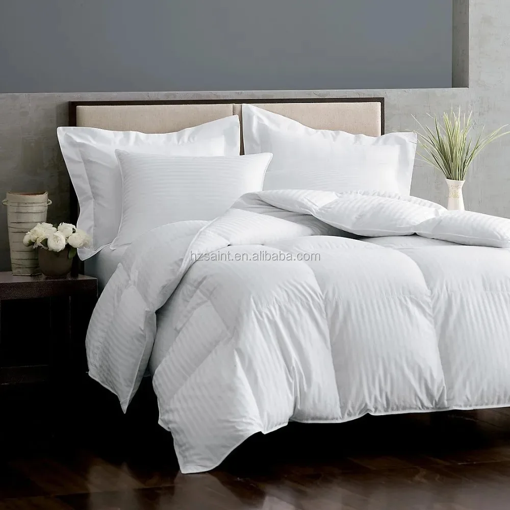 Customization hotel Double bed 100% cotton bed cover down duvet