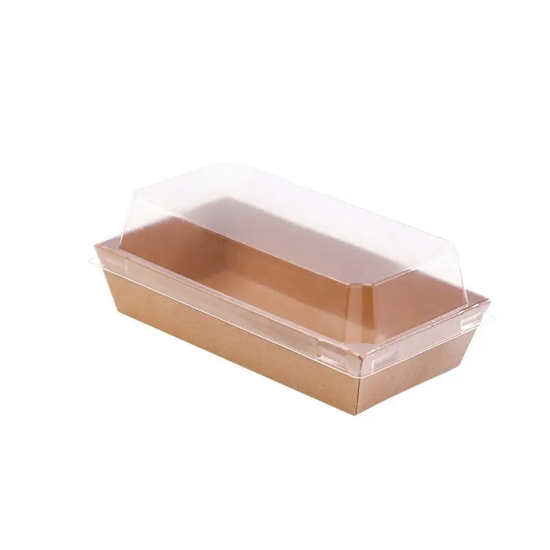 Rectangular dessert baking packaging box cake packaging box visual snack box