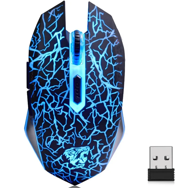  Для детей 2 4G беспроводной правшей мышь USB зарядка для игр RGB подсветкой