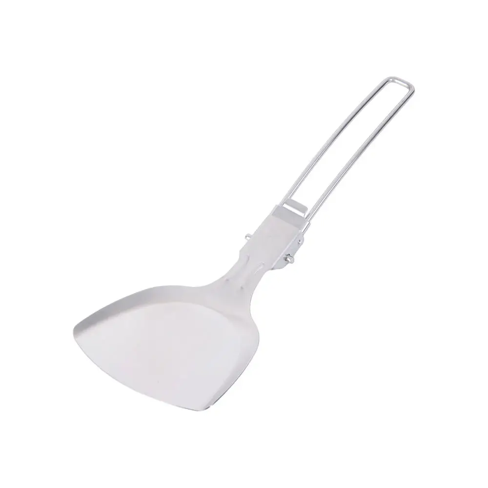 Folding Frying Spatula 304 Stainless Steel Portable Compact Frying Spatula for Camping Travel