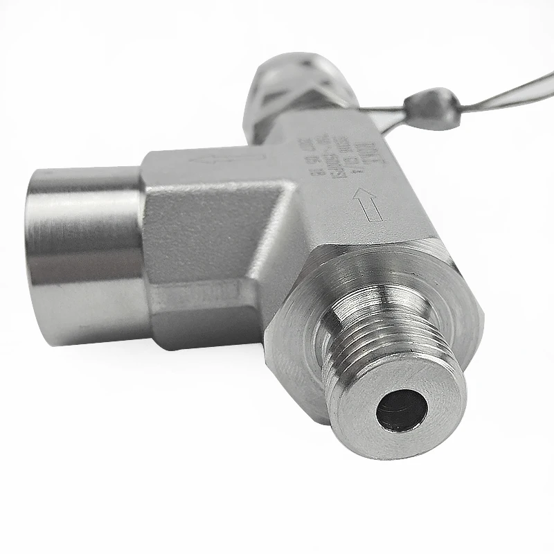 Stainless Steel SS316 Male to Female Thread High Pressure Relief Valve