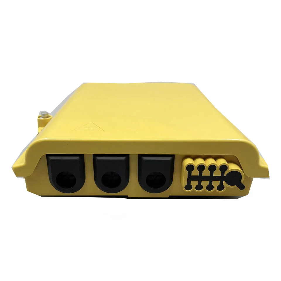 Yellow Fiber Terminal Box FTTH SC UPC 8 Core Fiber Optic Distribution Box full with single mode SC Fiber Optic Connector