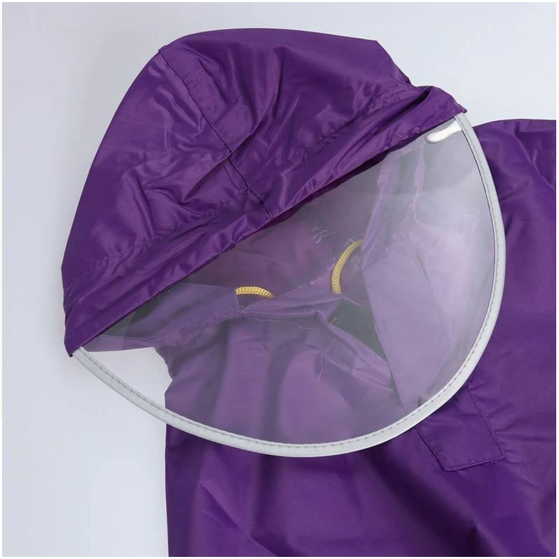 Custom logo Foldable 100% polyester backing water-resistant breathable  motorcycle rain poncho in black