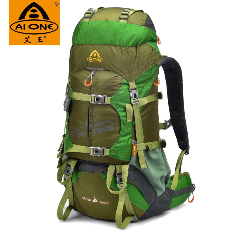 Custom  Trekking Camping Bag  50 L Waterproof Durable Outdoor Climbing bag Hiking Backpack