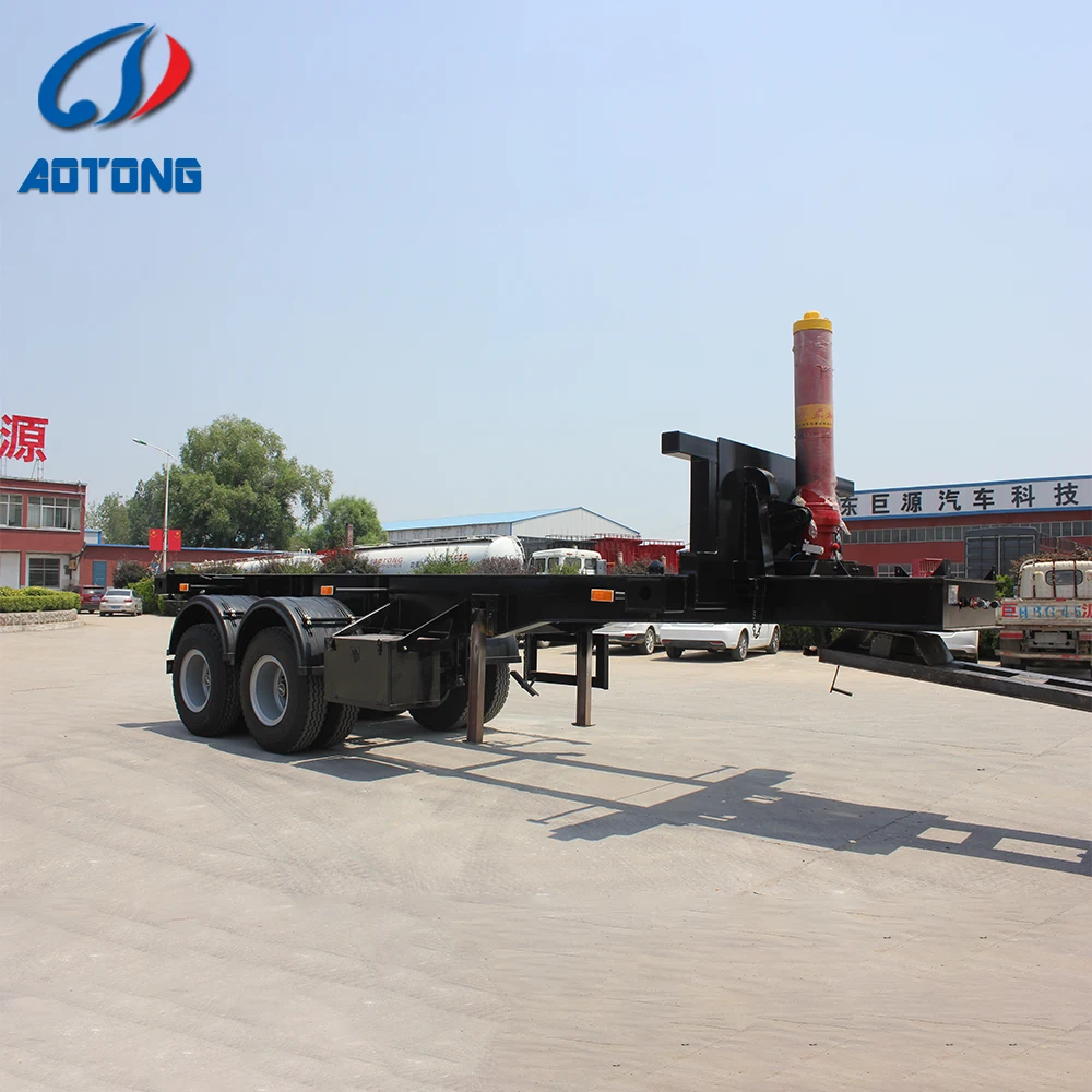 Utility 20/40/45/53ft Container Flatbed Semi Trailerself Loading Container Semi Trailer Dump Function Skeletal Trailers